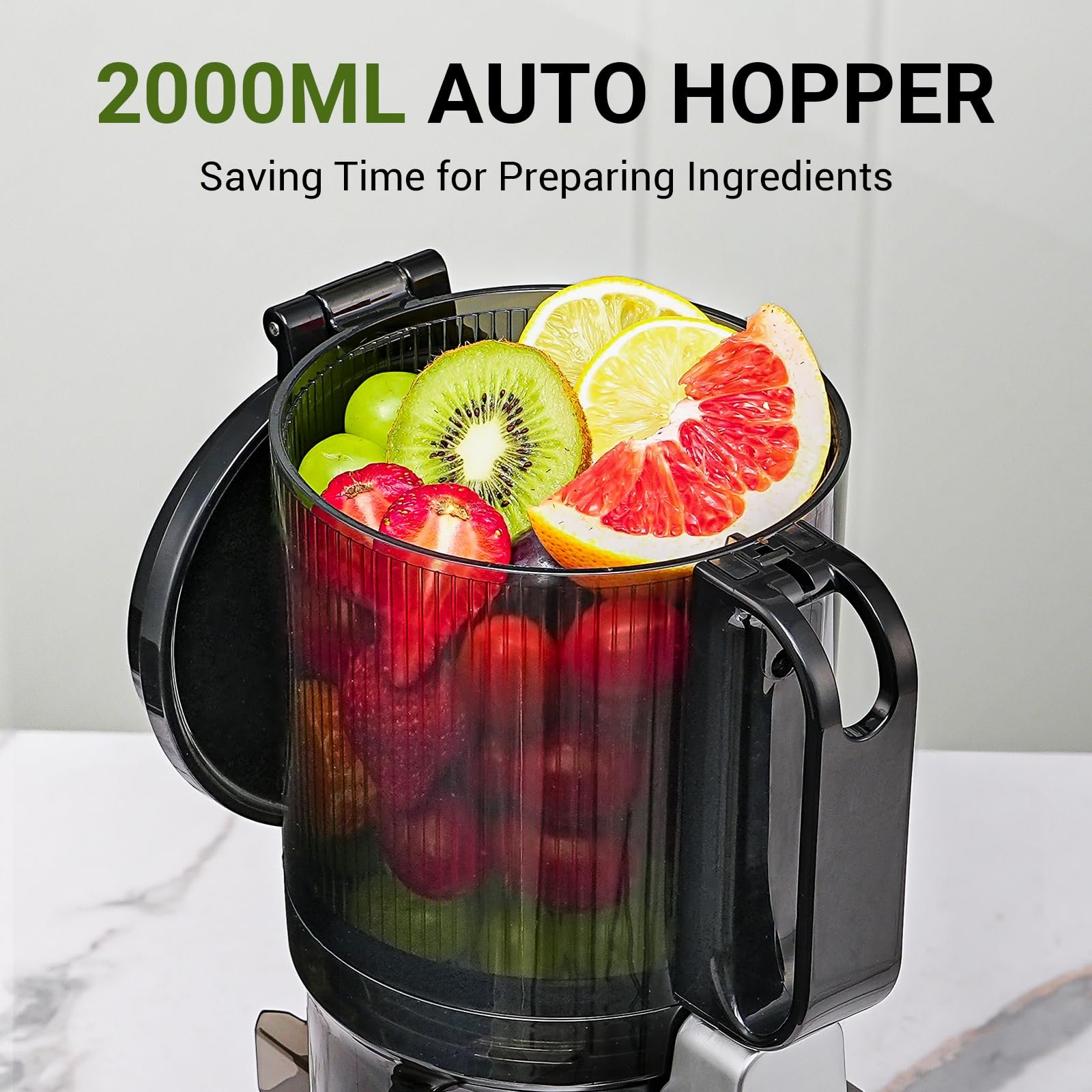 Amzchef Juicer Automático Masticating 250w com Abertura de 135mm (prata) - 3