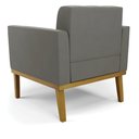 Ver mais imagens de Kit 2 Poltronas Decorativas Karen Pés Fixo em Madeira Castanho Suede Grafite G19 - Gran Belo