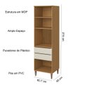 Ver imagem 3 de Paneleiro 2 Portas 2 Gavetas Raiar Atacama/areia