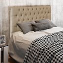 Ver imagem 5 de Cabeceira Cama Box Casal 140Cm Diamante D10 Linho Bege