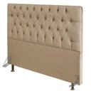 Ver imagem 1 de Cabeceira Cama Box Casal 140Cm Diamante D10 Linho Bege