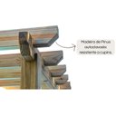 Ver imagem 2 de Kit Conjunto de 2 Pergolados de Madeira 1,75x0,90 M - Modelo Chardonnay - Pensemadeiras - Única Únic