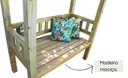 Ver imagem 5 de Kit Conjunto de 2 Pergolados de Madeira 1,75x0,90 M - Modelo Chardonnay - Pensemadeiras - Única Únic
