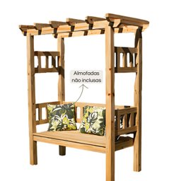 Kit Conjunto de 2 Pergolados de Madeira 1,75x0,90 M - Modelo Chardonnay - Pensemadeiras - Única Únic - 1