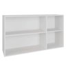 Armario Aereo Cozinha 3 Portas de Vidro 120 Cm Vitória Branco Móveis Rimo - 2