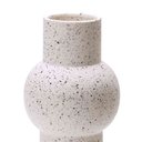Ver imagem 3 de Vaso Decorativo Cilíndrico em Cerâmica Branco 24x11 cm - D’Rossi