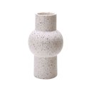 Ver imagem 1 de Vaso Decorativo Cilíndrico em Cerâmica Branco 24x11 cm - D’Rossi