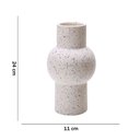 Ver imagem 5 de Vaso Decorativo Cilíndrico em Cerâmica Branco 24x11 cm - D’Rossi