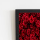 Ver imagem 2 de Rosas Buquê de Flores Vermelho Quadro Moldura Preta 60x40cm