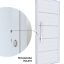 Ver imagem 5 de Porta de Alumínio de Giro Lambri com Friso Puxador 60cm 215x89cm Abertura Esquerda Riobras Aluminio Branco