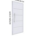 Ver imagem 3 de Porta de Alumínio de Giro Lambri com Friso Puxador 60cm 215x89cm Abertura Esquerda Riobras Aluminio Branco