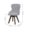 Cadeira Hannah Tecido Decoração Liso C/ Coating - 9