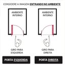 Ver imagem 4 de Porta Lambril de Alumínio 210x90cm com Friso e Visor Abertura Direita Yescasa Branco