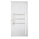 Ver imagem 2 de Porta Lambril de Alumínio 210x90cm com Friso e Visor Abertura Direita Yescasa Branco