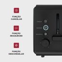 Ver imagem 6 de Torradeira Elétrica Wap Prosdócimo WTE2 6 Níveis de Tostagem Função Descongelar e Reaquecer Abertura