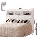 Ver imagem 4 de Cabeceira Quarto Queen Jessica 160cm Branco