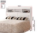 Ver imagem 4 de Cabeceira Quarto Queen Jessica 160cm Branco