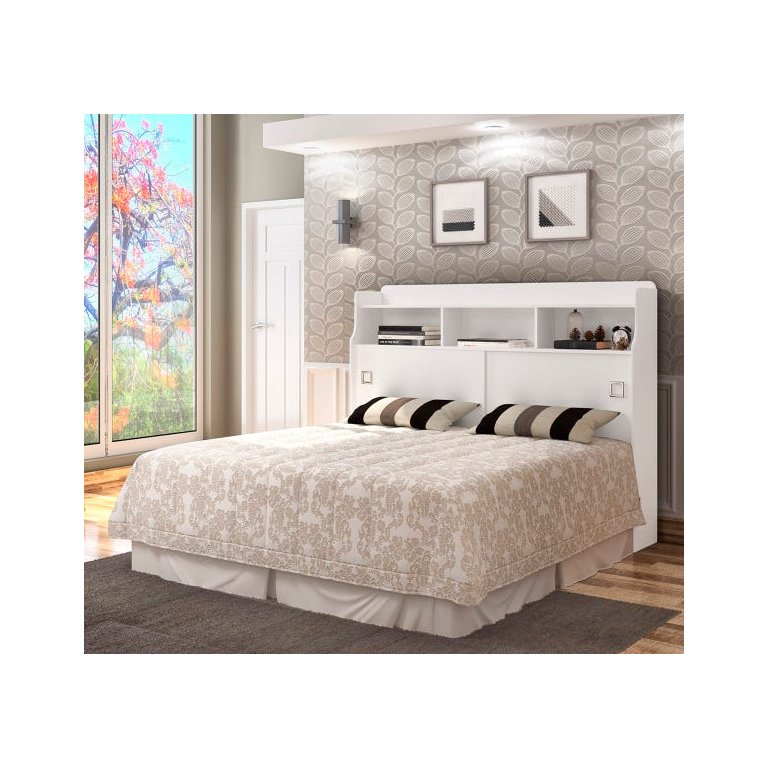 Cabeceira Quarto Queen Jessica 160cm Branco Cabeceira Quarto Queen Jessica 160cm Branco