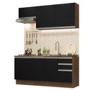 Ver imagem 3 de Armário de Cozinha Compacta 180cm Rustic Preto Glamy Madesa 07