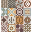 Ver imagem 1 de Papel De Parede Para Cozinha Azulejo Português 1mx50cm Tons de Bege e Marrom