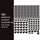Ver imagem 2 de Kit de Adesivos Infantis Corações e Traços Preto Arte Destaque