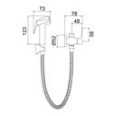 Ver imagem 2 de Ducha Higiênica Lorenzetti Loren Joy 1985 C32 com Registro e Derivação Cromada