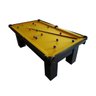 Mesa de Sinuca charme CarlinBilhares Superfície em pedra Ardósia 2,20 x 1,20 m Preta com Amarelo - 3