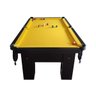 Mesa de Sinuca charme CarlinBilhares Superfície em pedra Ardósia 2,20 x 1,20 m Preta com Amarelo - 1