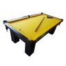 Mesa de Sinuca charme CarlinBilhares Superfície em pedra Ardósia 2,20 x 1,20 m Preta com Amarelo - 2