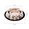 2 Potes 350 ml em Inox Com Base Anti Derrapante Para Cães e Gatos Comedouro e Bebedouro Ração e Água - 2