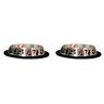 2 Potes 160 Ml em Inox Com Base Anti Derrapante Para Gatos Comedouro e Bebedouro Ração e Água - 1