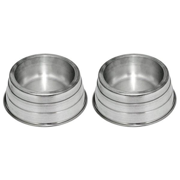 2 Potes Comedouro e Bebedouro Pesados Tamanho Mini Para Cães e Gatos Capacidade de 300 ml Cada