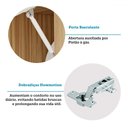Ver imagem 7 de Armário de Cozinha Modulada com Balcão para Pia 8 Portas 5 Gavetas Pérola 100% Mdf Vidro Reflecta Am