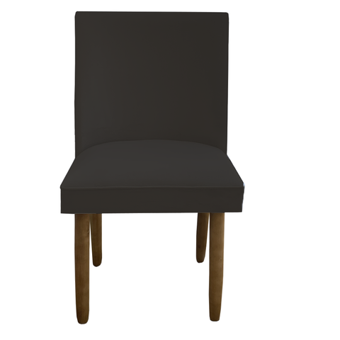 Cadeira Para Sala De Jantar Tóquio Pés palito Suede Marrom - D'Classe Decor