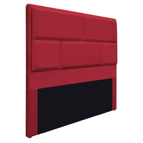 Cabeceira Solteiro Brick P02 90 cm Para Cama BoxVermelho