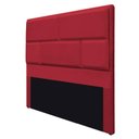 Ver imagem 4 de Cabeceira Solteiro Brick P02 90 cm Para Cama BoxVermelho