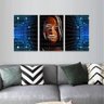 Quadro Inteligência Artificial Robô Mosaico 3 Peças - 2