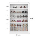 Ver mais imagens de Guarda-Roupa Roupeiro Julie 4 Portas + Cômoda + Sapateira Prateleira MDP Branco