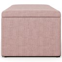 Ver imagem 6 de Calçadeira Recamier Baú para Cama Box Solteiro Dália 100x50 Cm W01 Linho Rosa - Lyam Decor