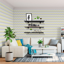 Ver imagem 2 de Prateleira Reta Decorativa Simples MDF Preta 60x20 cm - Smart Eco