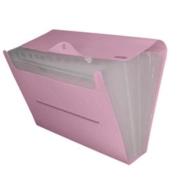 Kit 2 Pastas Sanfonadas A4 31 Divisórias Rosa Pastas Organizadoras de Documentos Linho Serena - 4