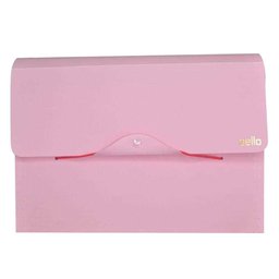 Kit 2 Pastas Sanfonadas A4 31 Divisórias Rosa Pastas Organizadoras de Documentos Linho Serena - 5