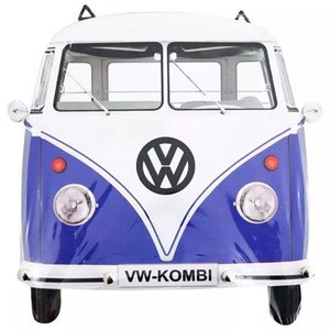 Porta Chaves de Parede Retrô Decorativo - Perua-Kombi Azul