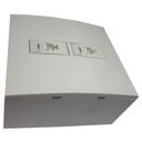 Ver imagem 4 de Caixa 4x4 Versatil Sobrepor Branco Margirius Slim Sobrepor 4x4 2 Tomada Rj-45+módulo