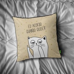 Almofada Gatinho Ranzinza Eu acordo quando quiser - 2