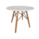 Ver imagem 1 de Mesa Redonda Centro Eiffel Charles Eames Mesinha Canto Lateral Branco