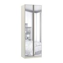 Ver imagem 1 de Guarda-roupa 2 Portas 3 Gavetas com Espelho 80cm Prime Plus Luciane