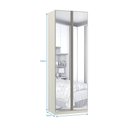 Ver imagem 3 de Guarda-roupa 2 Portas 3 Gavetas com Espelho 80cm Prime Plus Luciane