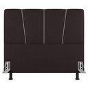 Ver imagem 1 de Cabeceira Cama Box Casal Amber 140cm Estofada Linho Marrom - Abmaza