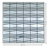 Pastilha Aluminio Adesiva Decoração Banheiro Cozinha Onda Pr - 2